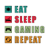 Eat Sleep Gaming Repeat Design