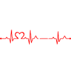 Heartbeat EKG Fitness Girl Active Lifestyle