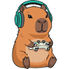 Capybara Gamer Videospil Gaming Gaming Gamer