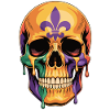 Mardi Gras Skull Shirt