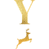 Letter and Golden Deer - Gift Idea