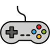 Retro Control Silhouette Gamer Spielkonsole