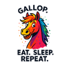 Couleur Party Galop Cheval