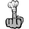 Mittelfinger Stinkefinger Kochmütze Design