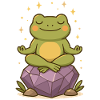 Meditating Frog – Spiritual & Mindful
