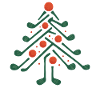Christmas Golf Tree Golfing Holiday Fun