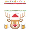 Beer Mug Reindeer Christmas