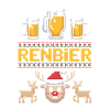 Pull moche Noël bière renne trio