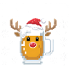 Weihnachtsbier Rentierbecher