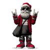 Rocking Santa with sunglasses