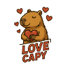 Love Capy – Cute Capybara Heart Shirt 💖