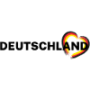 Germany – Heart in Black Red Gold
