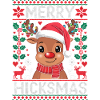 Reindeer Rudolph Christmas