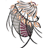 Geometrische Fächerhaarmuster