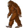 Mysterious Bigfoot Walking Forest Design
