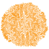 Orange tie-dye circle pattern