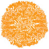 Orange Circle Ornament