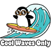 Penguin Surfer Wave Magic
