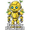 Freshly Charged Robot with Lemon