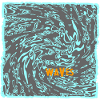 Wellenfluss Neon Muster surf