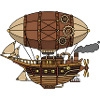 Dirigeable steampunk