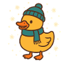 Funny Christmas Duck Winter Holiday Cheer