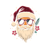 Cooler Weihnachtsmann mit Sonnenbrille Geschenk
