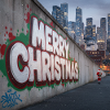 Urban Christmas Graffiti of Santa