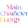 Main Character Energy smilie