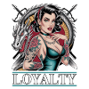Loyalty Tattoo Pin-Up Dragon Art