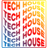 Tech House Neon Gradient Repeats