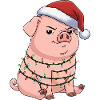 Grumpy Pig Christmas Clumsy Santa Funny
