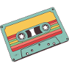 Retro Pastel Cassette