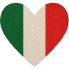Dreifarbiges Herz Italien