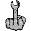 Mittelfinger Stinkerfinger Schraubschlüssel used