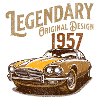 Legendary 1957 Car Retro Design