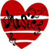 Music Heart with Notes