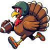 Thanksgiving Football Turkey