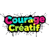 Courage Créatif Bunte Typografie