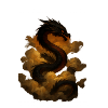 Cloud dragon in the sky