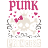Punk Princess Skull Crown Heart