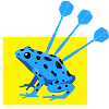Lustiges DARTS und PFEILGIFTFROSCH Design