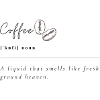 Kaffee-Bohnen Minimal-Print