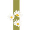Letter i Green Daisies