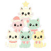 Cats Christmas Tree – Cute Xmas Cats