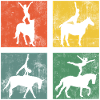 Voltige, équitation, équitation, gymnastique