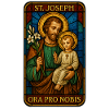 St Josef Ikon: Vater mit Kind