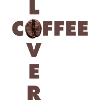 Coffee Lover Design with Real Bean