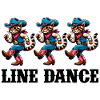 Line Dance Cat Trio