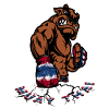Bulldog Boxer Flag Fury